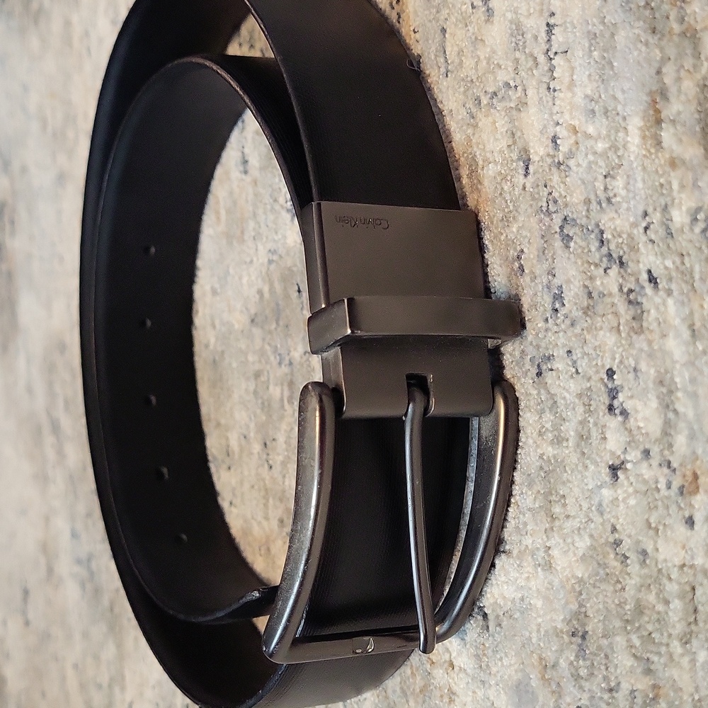 Calvin Klein Black Men's Leather Belt